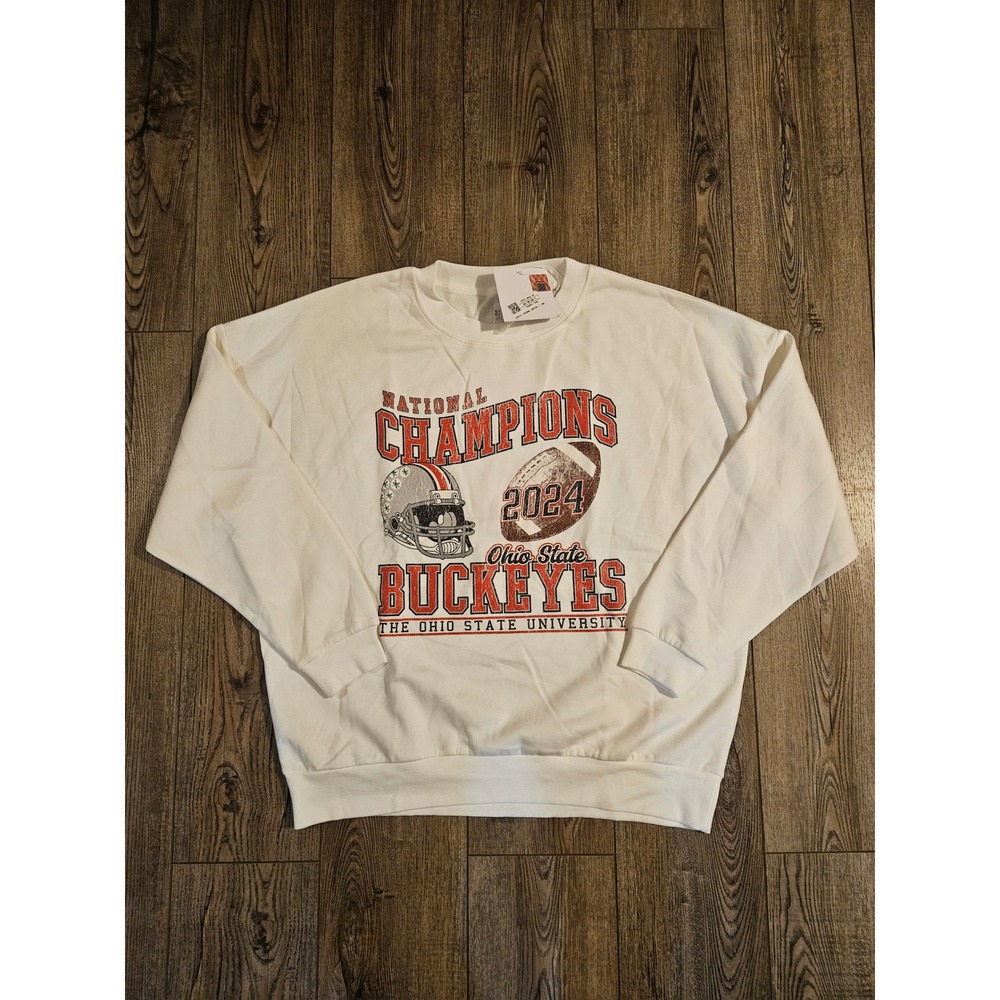 Ohio State Buckeyes Gameday Couture Sweatshirt White Size M